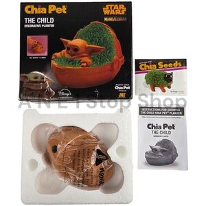 Star Wars The Mandalorian Chia Pet The Child Decorative Planter - 2020 READ**